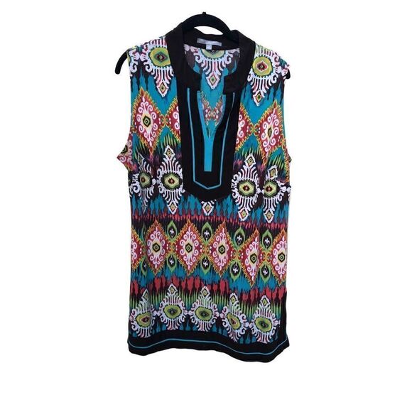 NY Collection Woman Size 1XL Southwestern Colors and Pattern - Picture 1 of 4